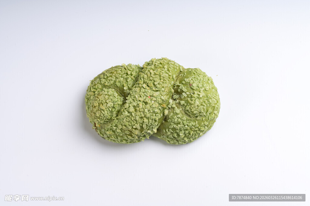 抹茶味环形糕点