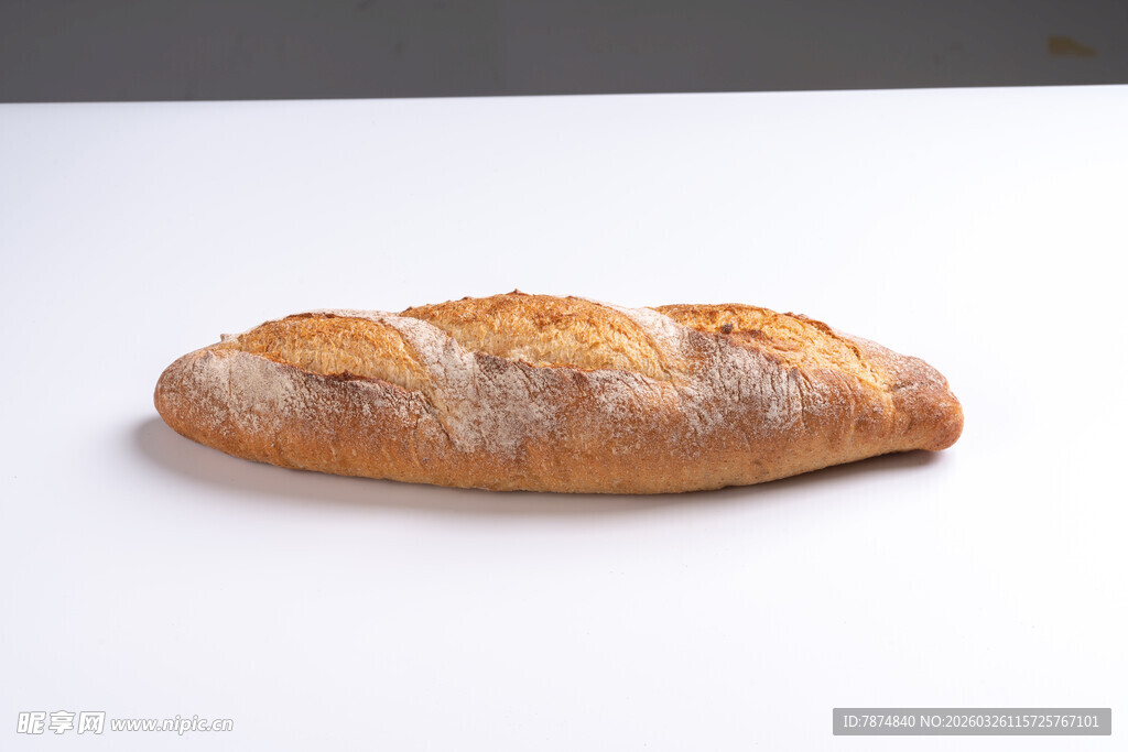 法式长棍面包特写