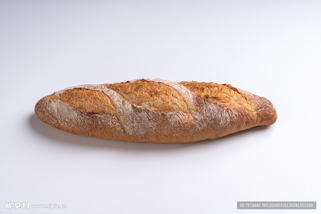 法式长棍面包特写