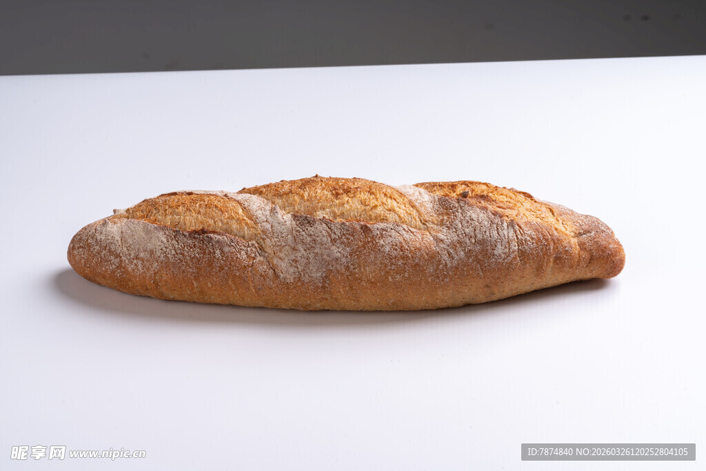 法式长棍面包特写