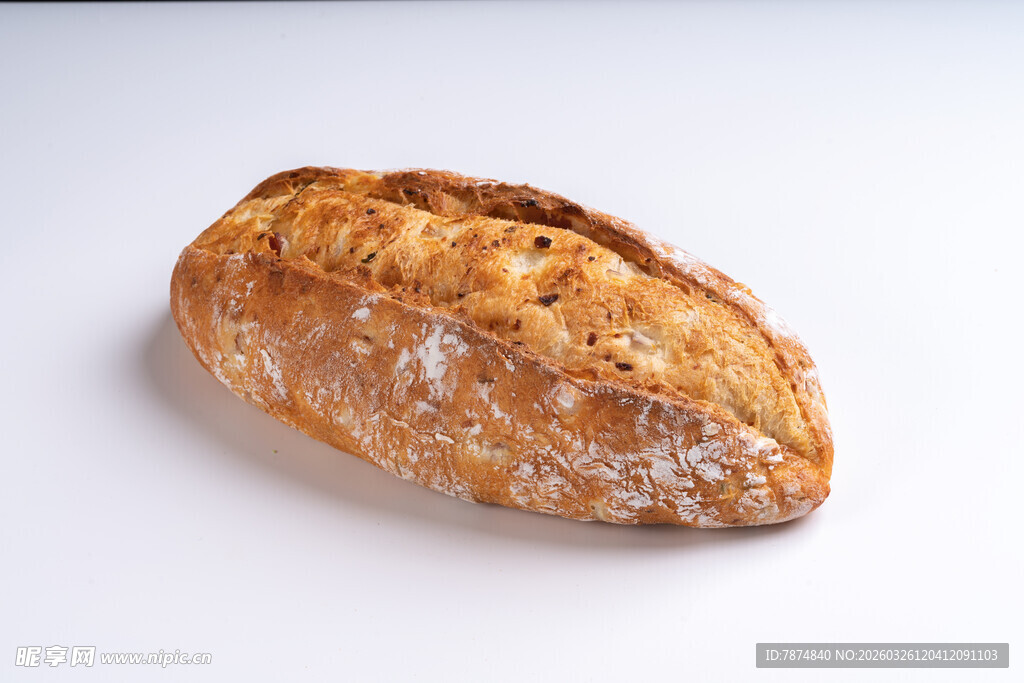 美味法棍面包特写