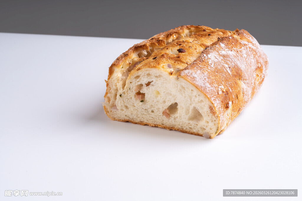 美味手工面包特写