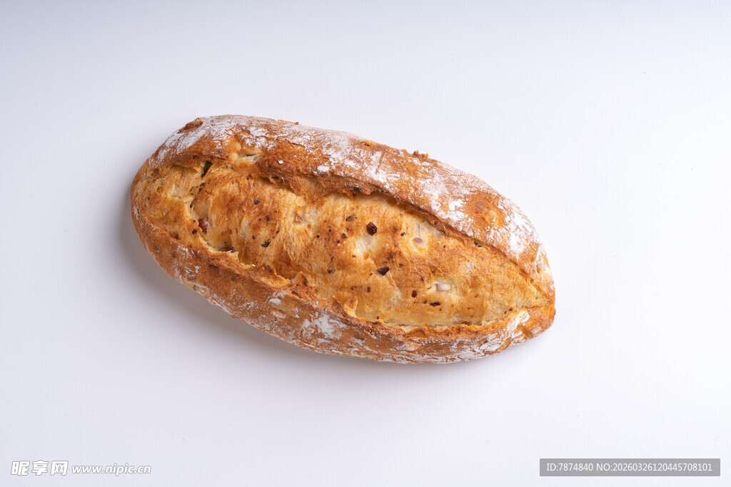 美味全麦面包特写