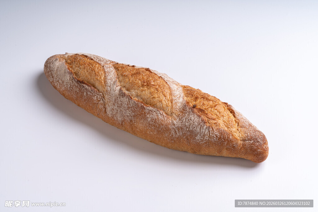 法式长棍面包特写