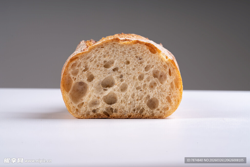 切片全麦面包特写