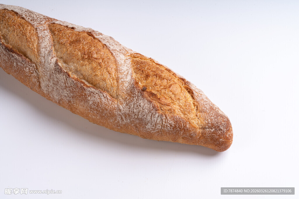 法式长棍面包特写