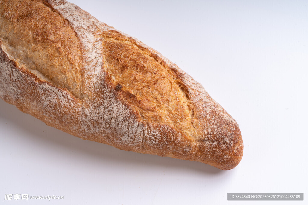 法式长棍面包特写