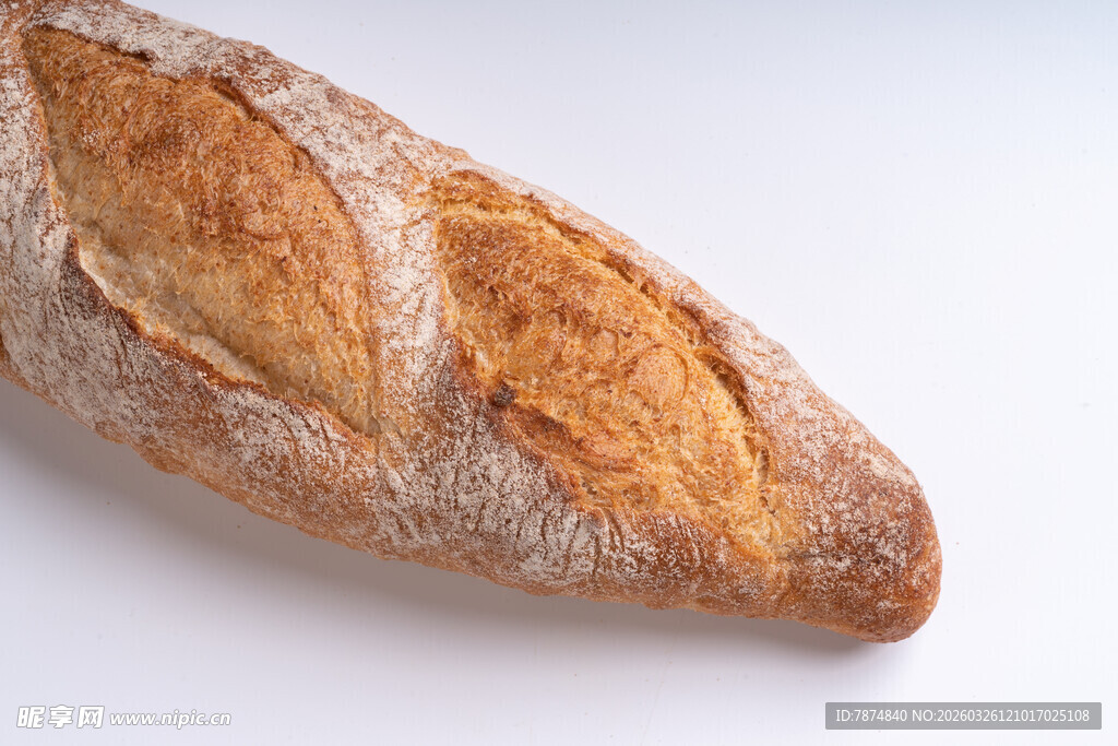 法式长棍面包特写