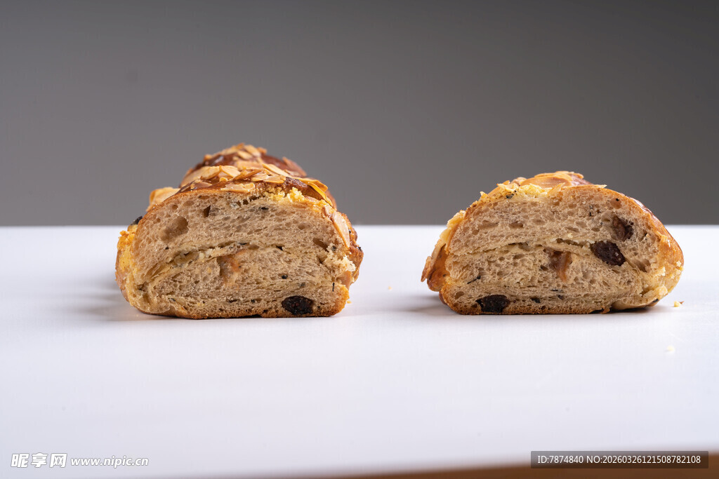 美味夹心糕点特写