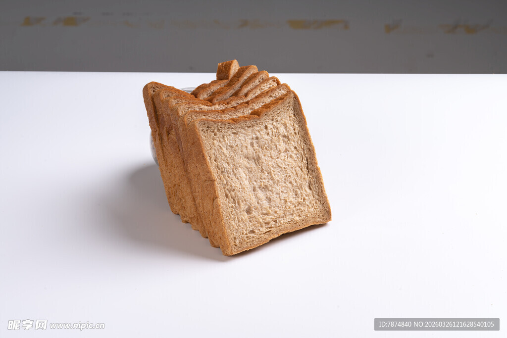 一片切片面包特写