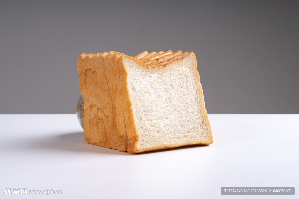 切片面包特写
