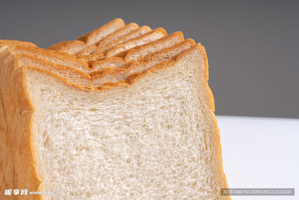 切片面包特写