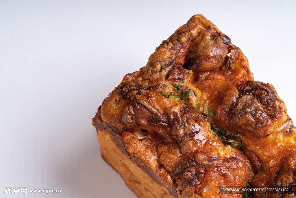 美味烤制面包块