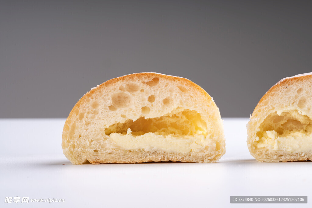 夹心面包特写