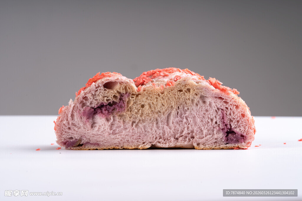 美味紫心夹心面包