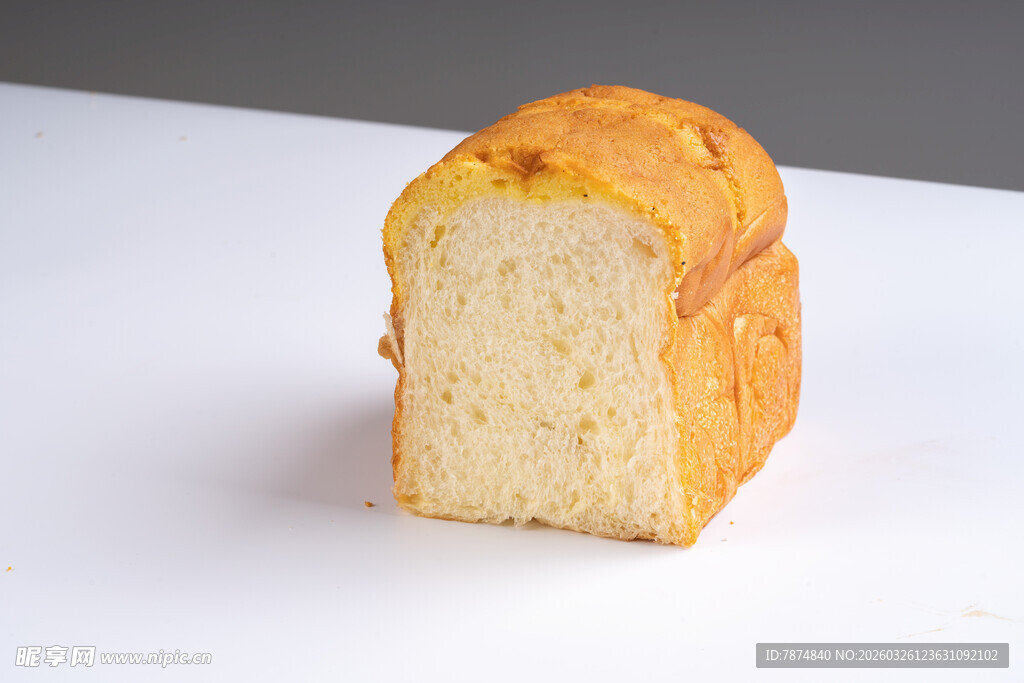 切片美味面包展示