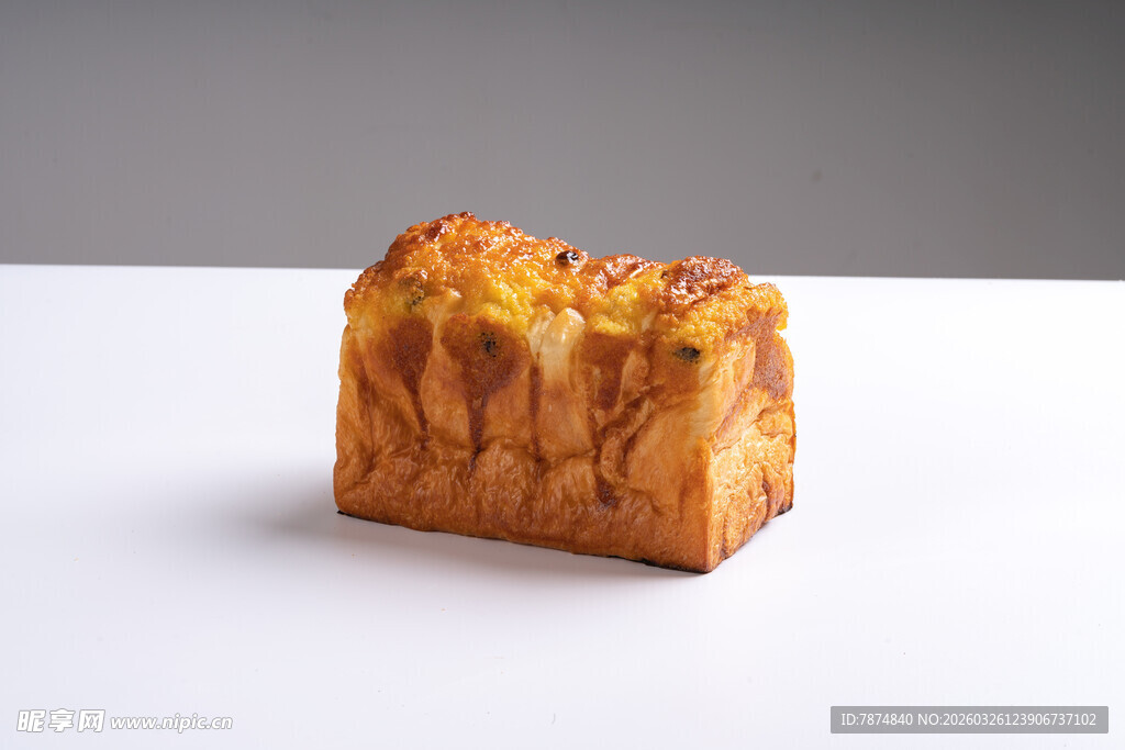 美味松软的方形面包