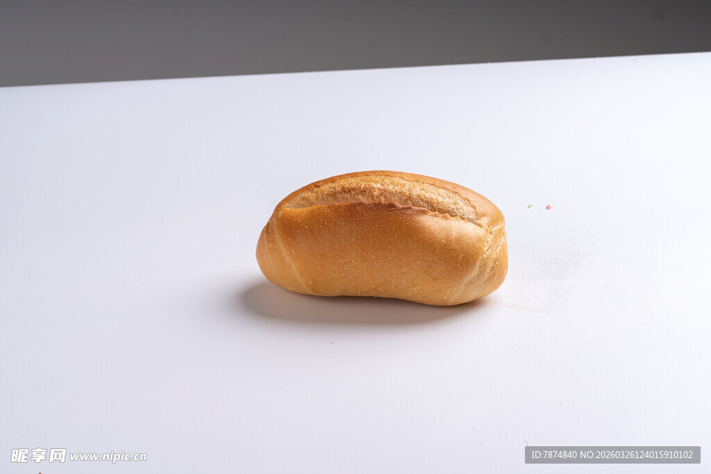 单个面包特写