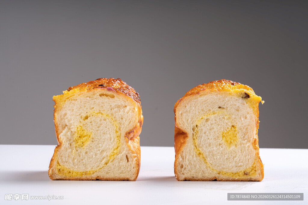 切片面包特写