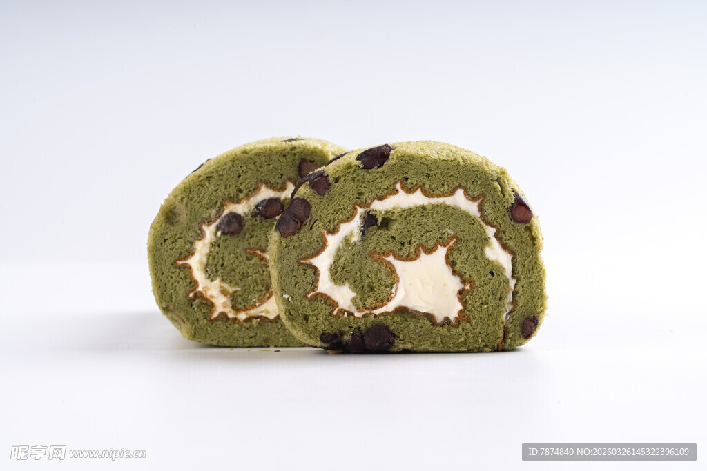 抹茶红豆蛋糕卷