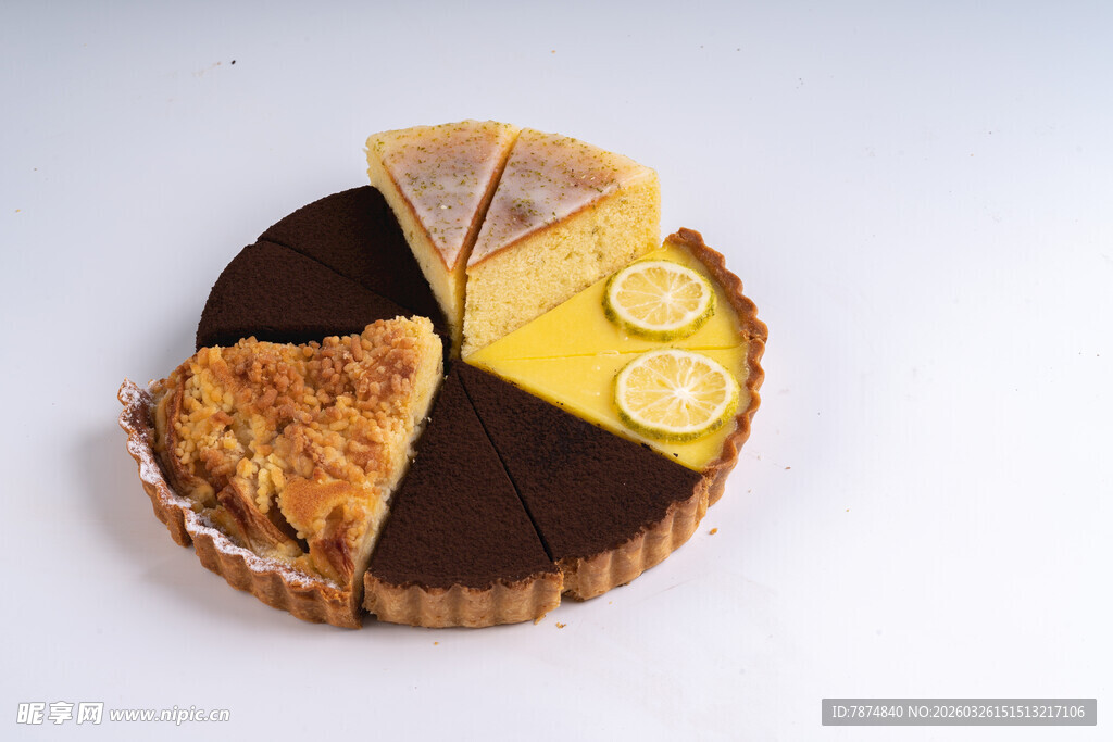 多样美味馅饼拼盘