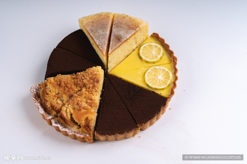 多样美味派组合展示