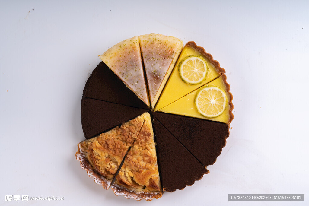 多样口味美味拼搭甜点