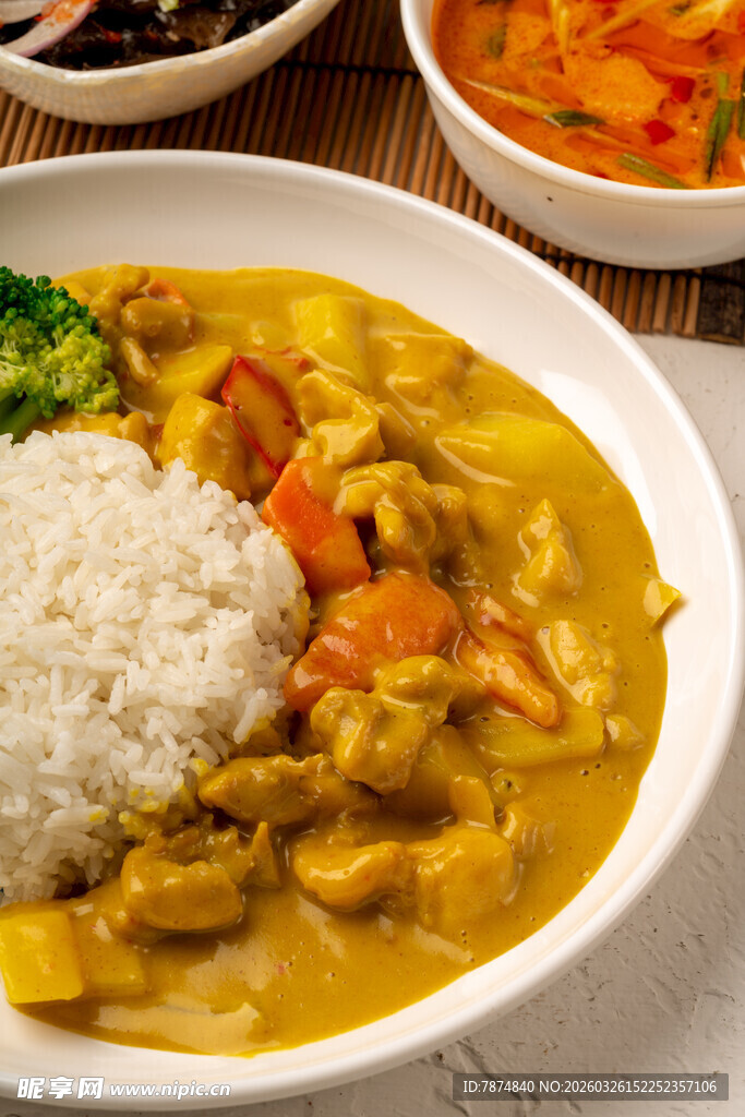 美味咖喱饭 视觉与味觉盛宴