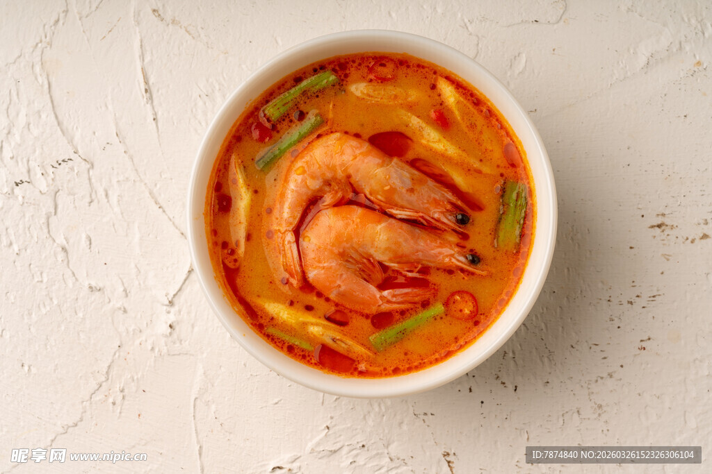 一碗美味鲜虾咖喱汤