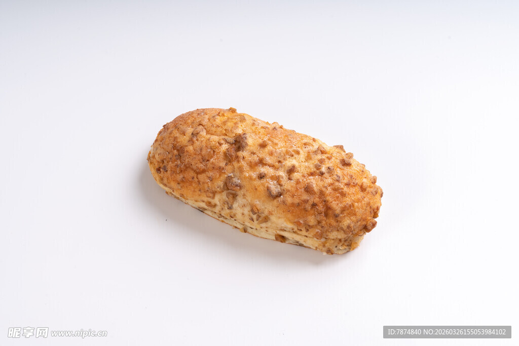 全麦面包卷特写