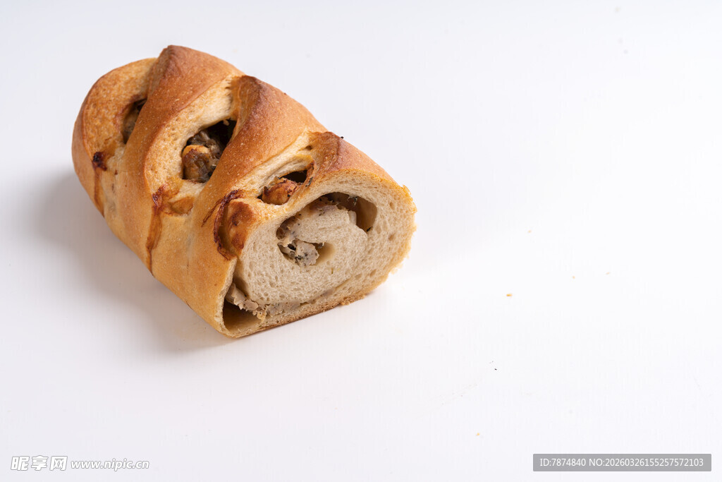 美味果仁面包卷