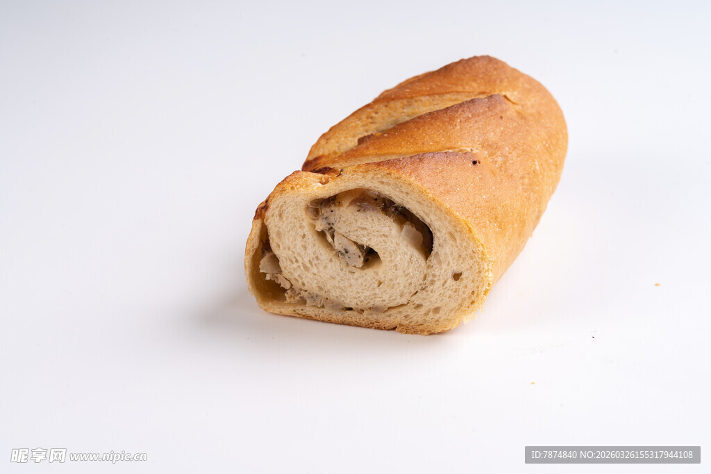 美味螺旋面包特写