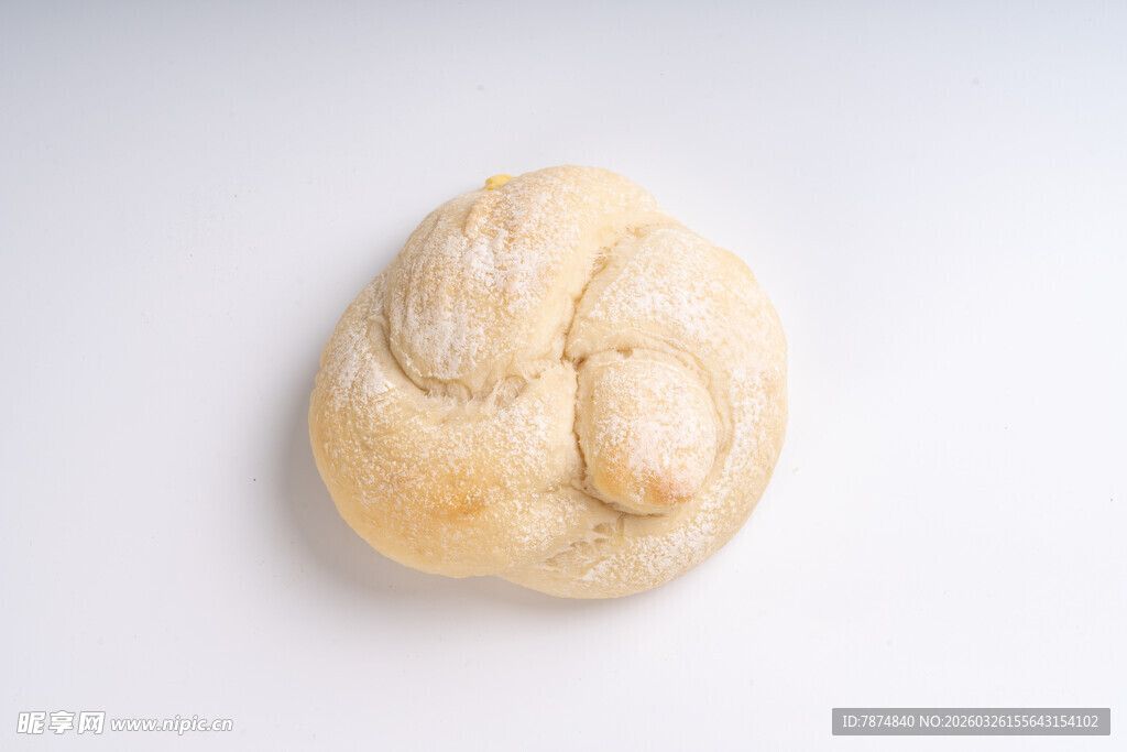 手工编织状浅色面包