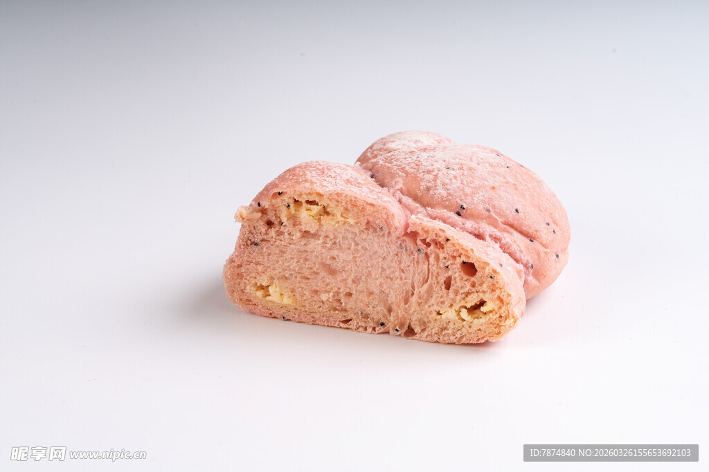 粉色夹心马卡龙甜点