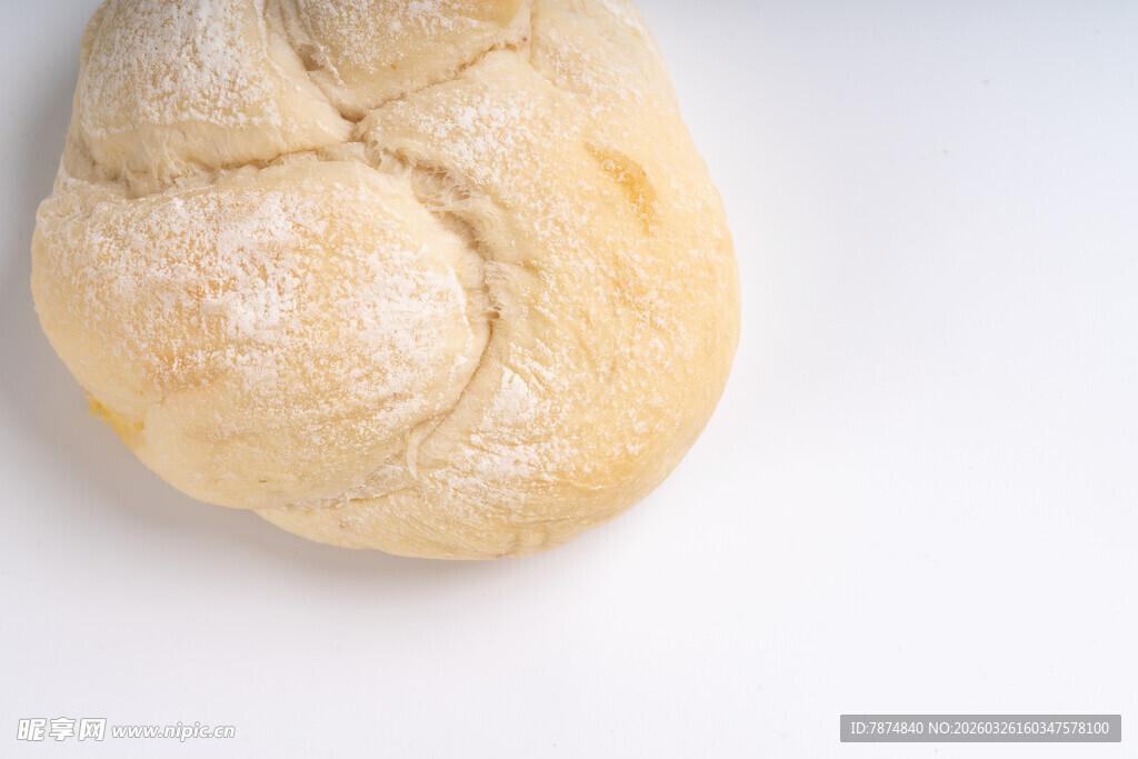 新鲜手工面包特写