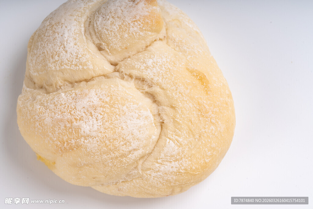 新鲜手工面包特写