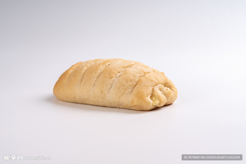 单个面包特写