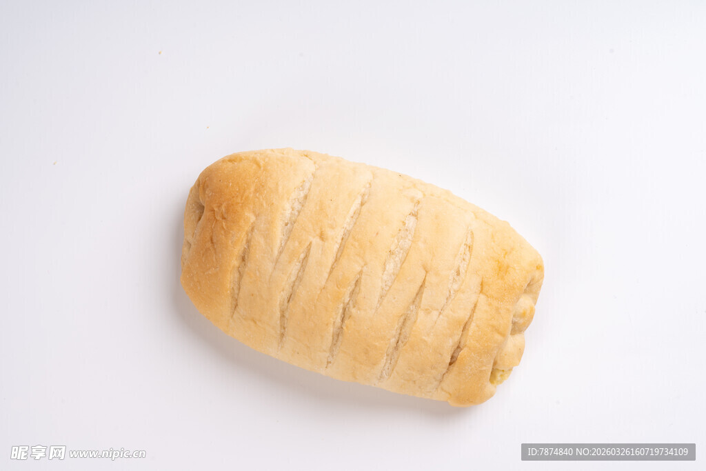 条纹面包特写