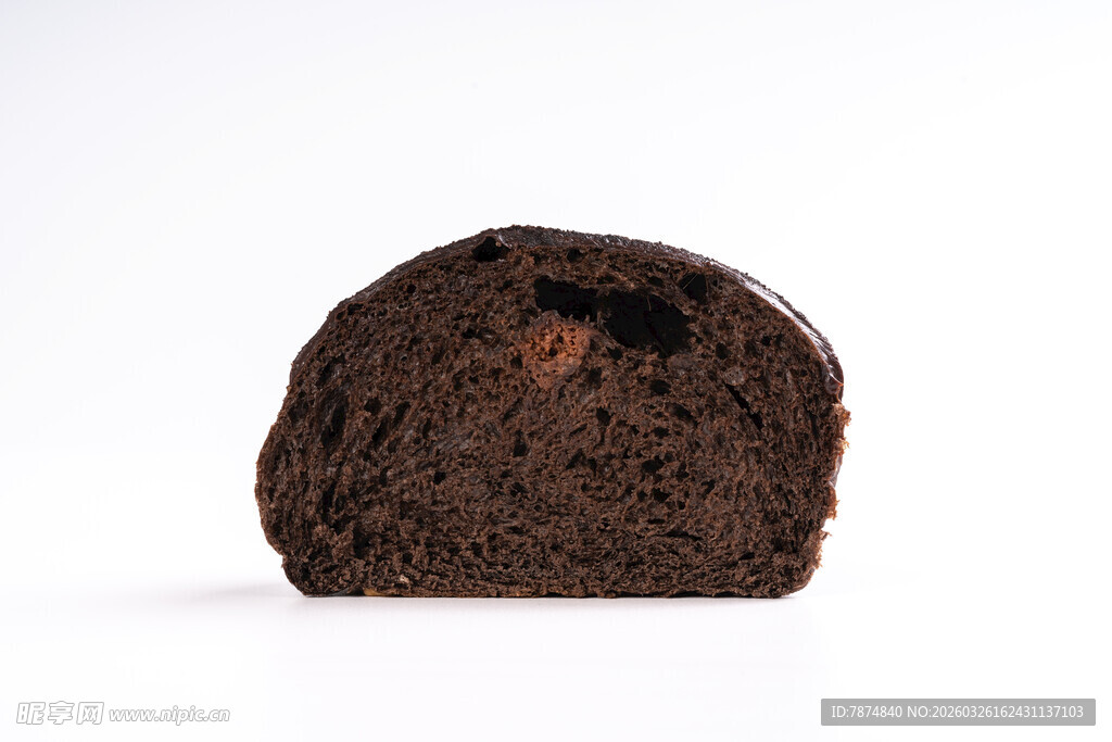 巧克力面包特写