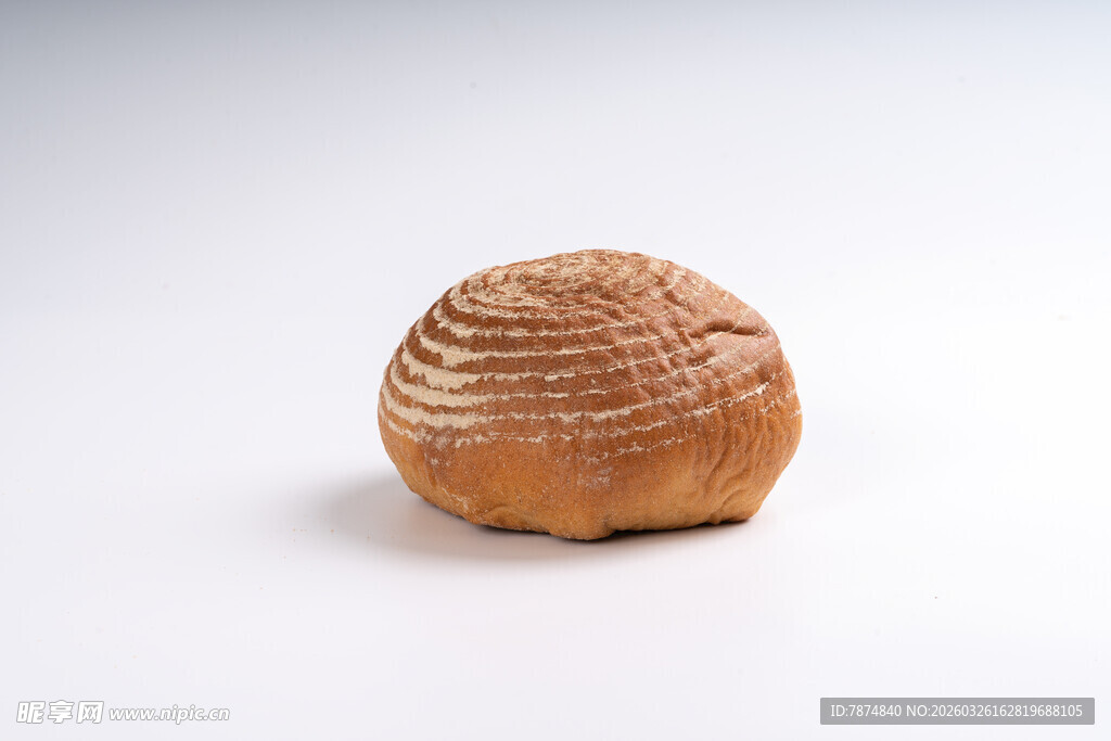 圆形面包特写