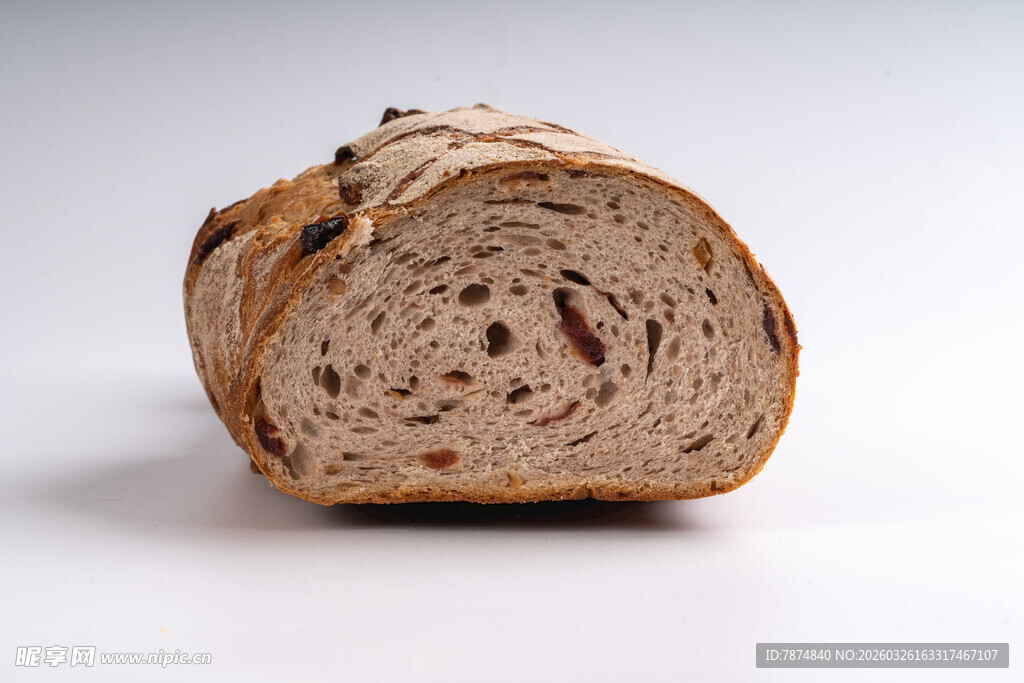 切片全麦坚果面包