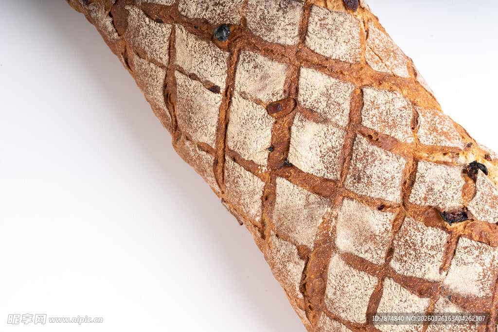 法式长棍面包特写