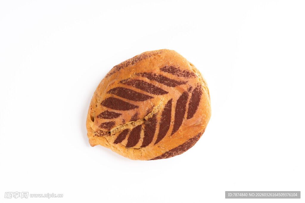 精美树叶形状面包