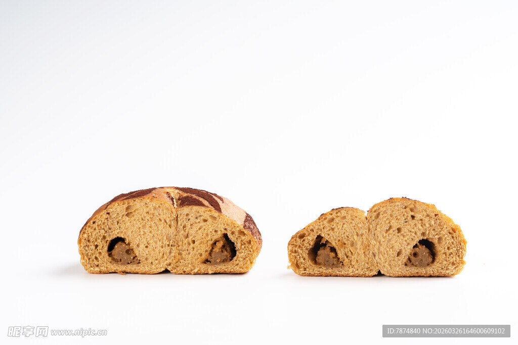 切片果仁面包展示