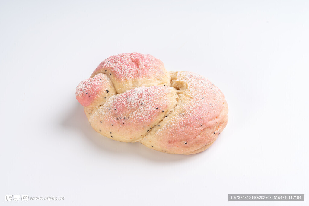 粉色渐变美味面包