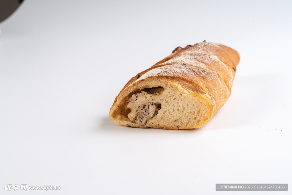 美味肉桂卷面包特写