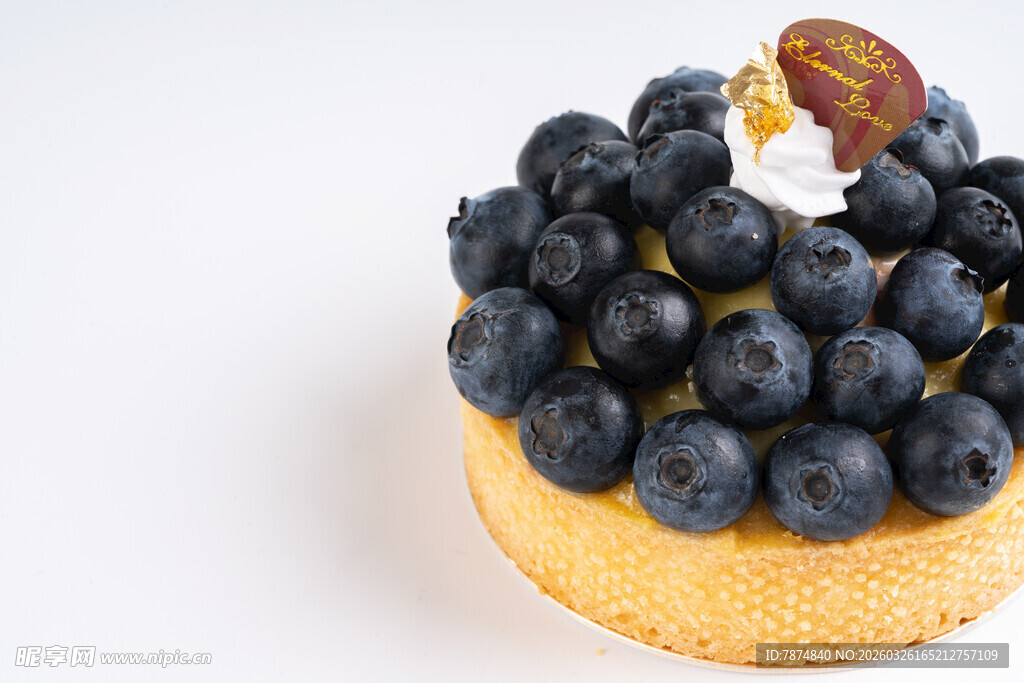 蓝莓塔甜点 美味视觉盛宴