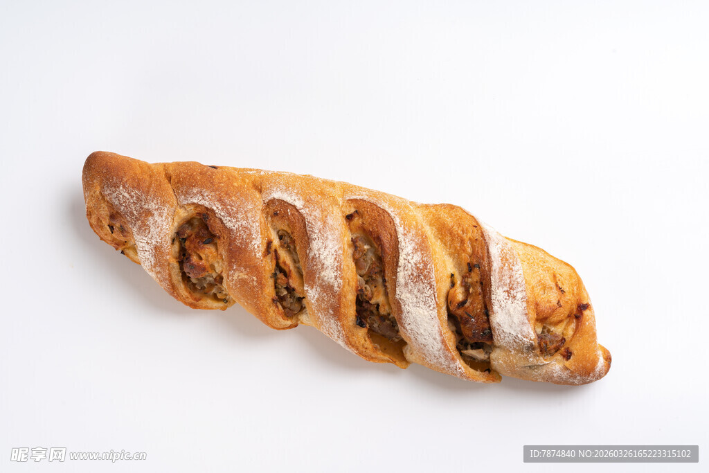 切片果仁法棍面包