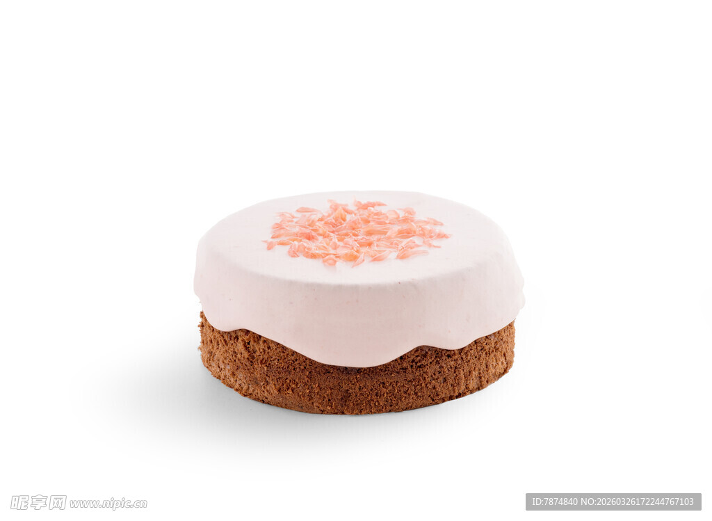 精致粉色装饰小蛋糕