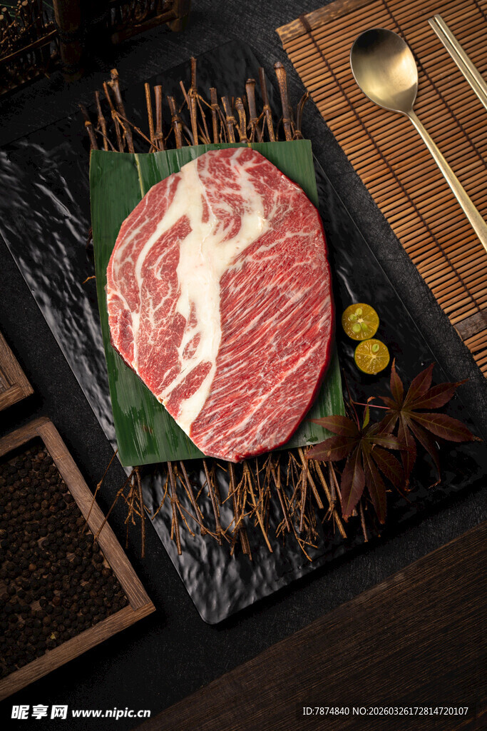 顶级和牛牛排 精致摆盘